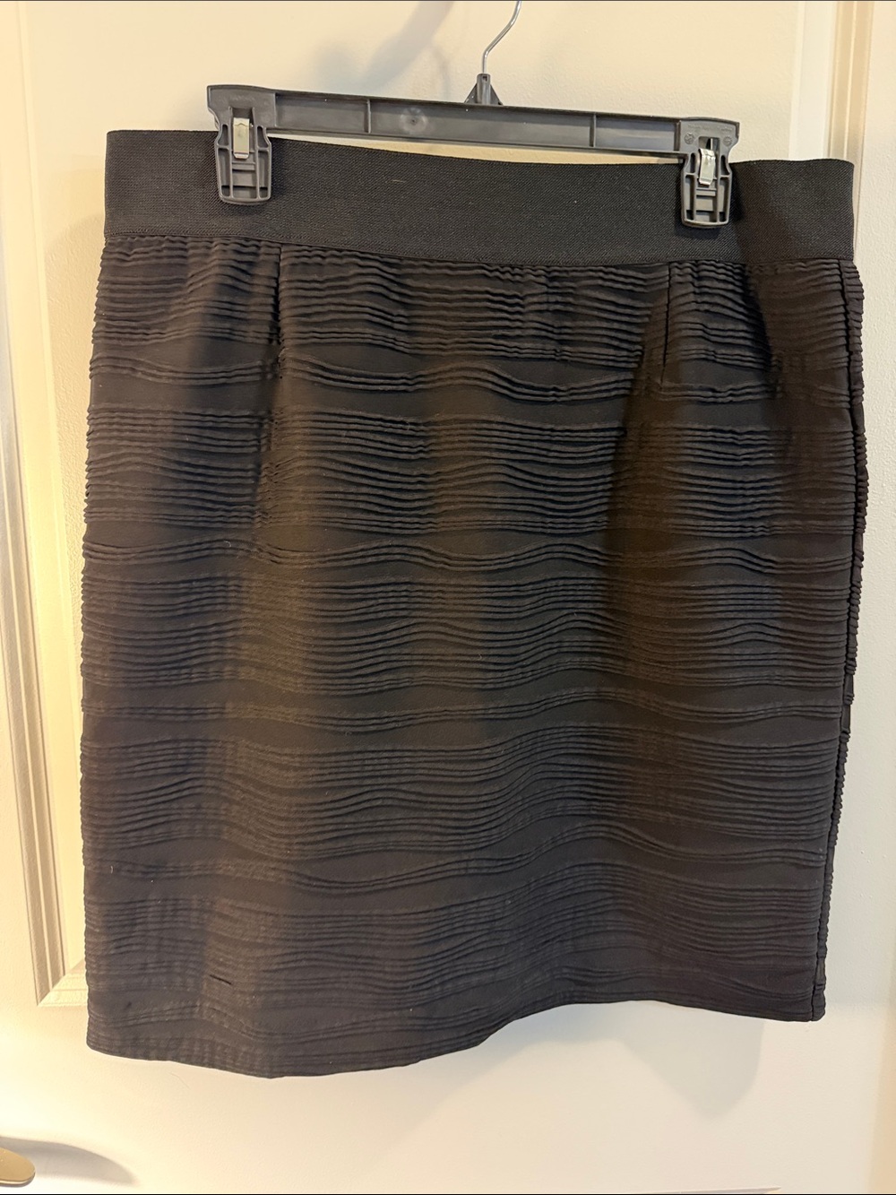 Alfani Black Textured Mini Skirt